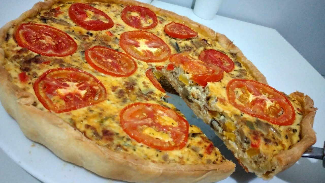 Quiche viande hachée et légumes❤ extra bonne!
