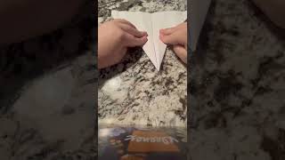 How to make a super paper airplane rocket 🚀 that can fly 150 FEET EASY 👍