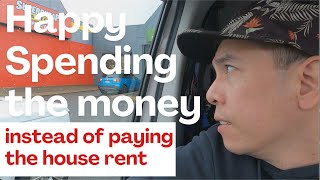 Spreading the money instead of paying the house rent.