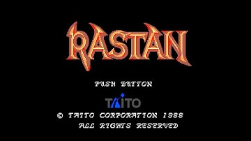 Rastan (Master System PSG 60Hz / US) - Intro / Attract Mode