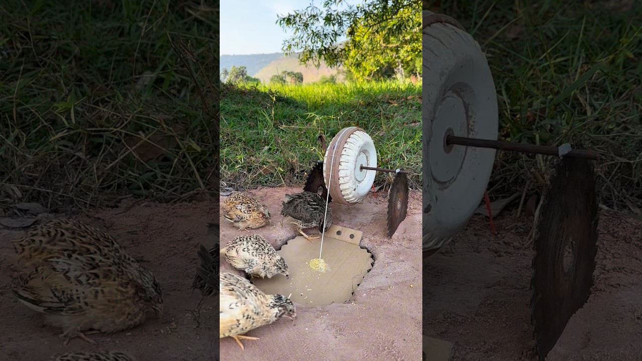 Creative Amazing Bird Trap # Quail Trap 