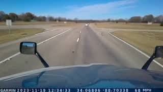 Car pulls out in front of semi