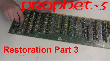 Synthchaser #066 - Sequential Circuits Prophet 5 Restoration & Repair - Capacitors, Battery & Pots