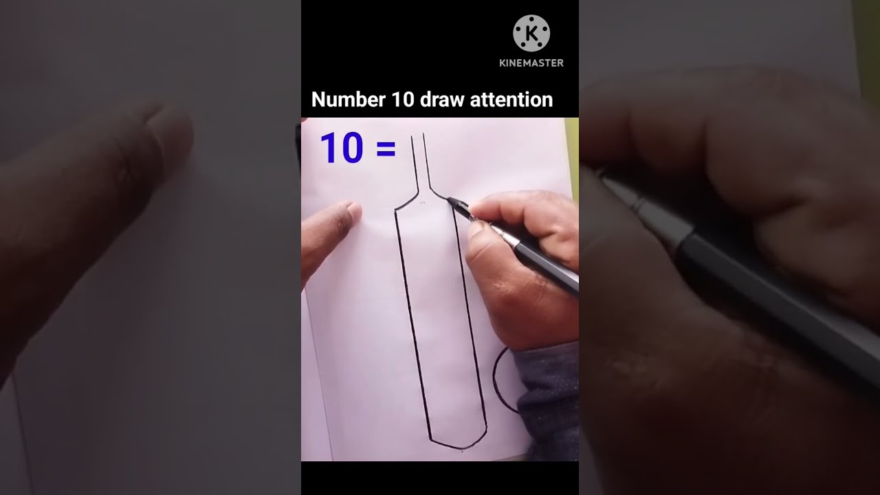 How To Draw Using Number 10 Cricket Bat Ball Drawing Easy Step By Art