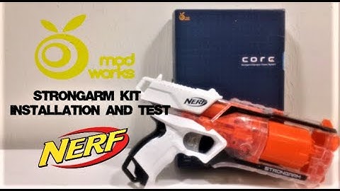 Orange Mod Works Nerf Strongarm mod kit installation and test [Nerf Mod]