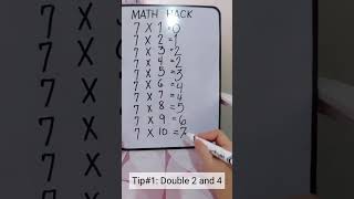 Math Trick No. 06 - Multiplying by 7 #shorts #mathematics #mathstricks #multiplication #maths