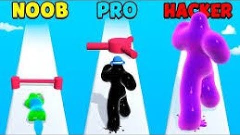 Blob Runner 3D : All Levels Gameplay