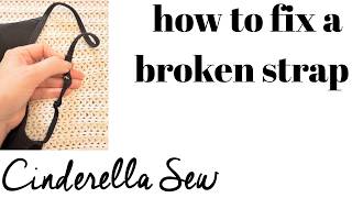 How to fix a broken strap on clothing - Easy way to sew straps back together hand sewing no machine