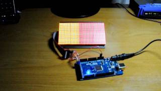 Arduino and Sure Electronics LED dot matrix 32x16