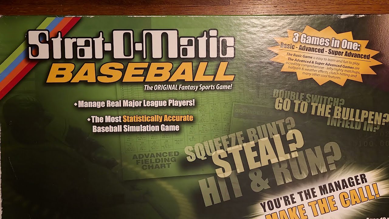StratOMatic Baseball 2015 Project (Advanced) YouTube