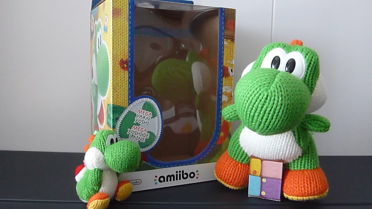 Figurine Amiibo Méga Yoshi de laine - Jeux vidéo - Achat