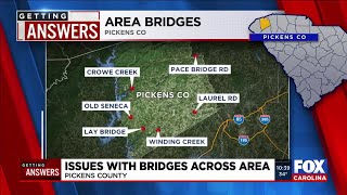 Getting Answers: Issues with bridges across area in Pickens Co.