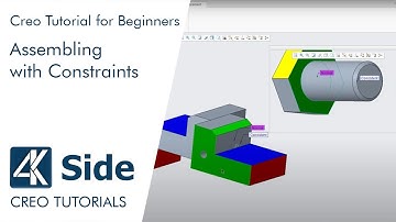PTC Creo 4.0 tutorial: Assembling with Constraints