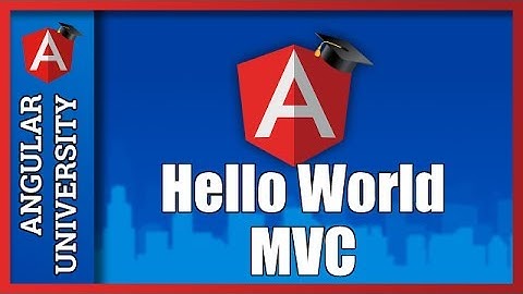 💥 Angular MVC - A Tutorial For Beginners  - Hello World From an MVC Point of View