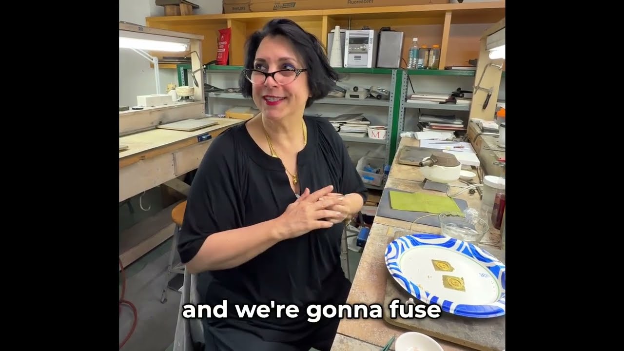 Gluing 22k Gold Granules in Place for Granulation Part Two