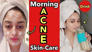 🌞Morning skin care routine for Oily & Acne prone Skin + Anti-acne drink 😍💫 #shorts #youtubeshorts screenshot 3