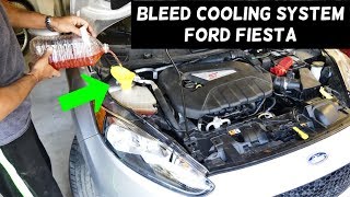 HOW TO BLEED COOLING SYSTEM ON FORD FIESTA MK7 ST