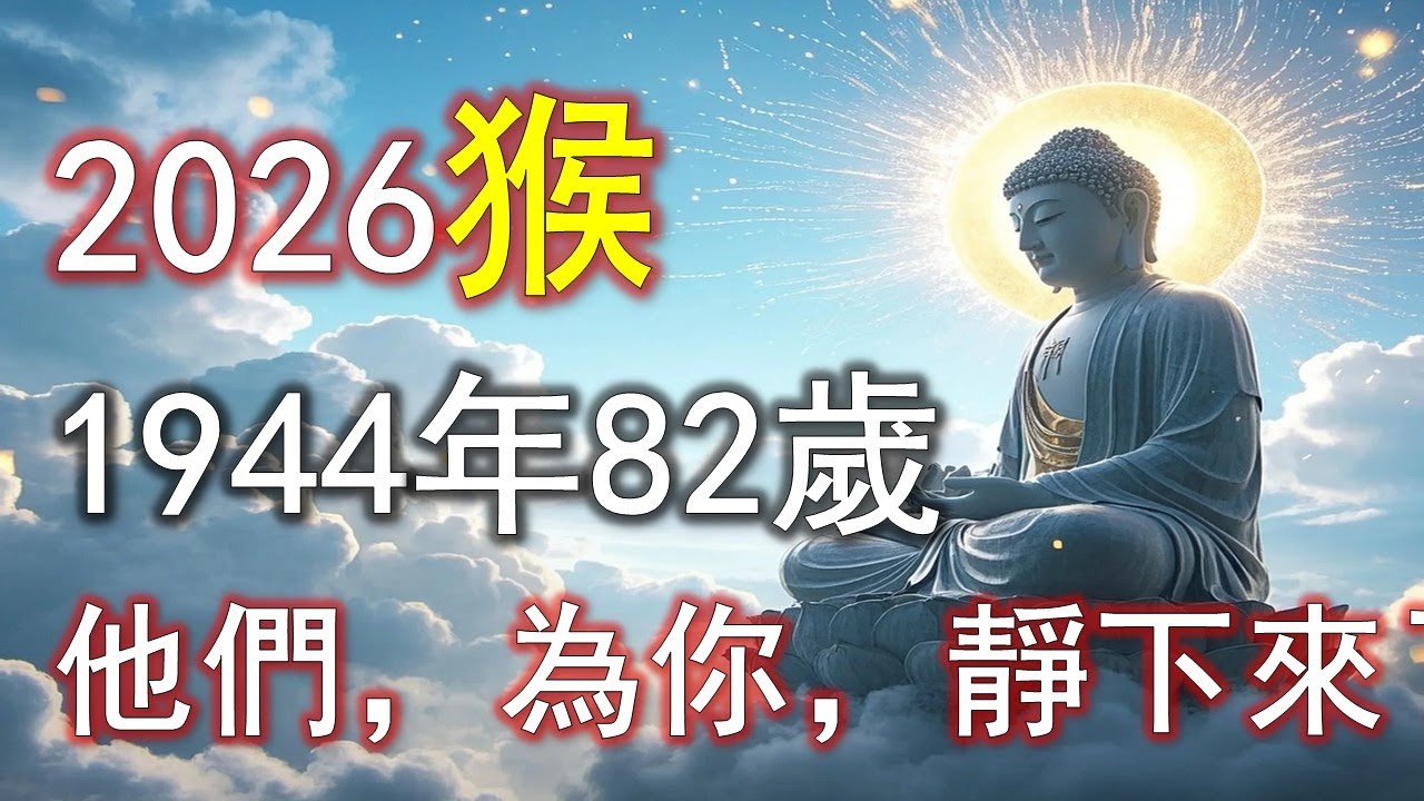 猴人越老越愛靜？靜，是靈魂歸位。命理「木得金制則穩」。82歲後的甲申猴，靜心則福氣聚。越不與人爭，越能安享天年#生肖猴#屬猴#1944 猴