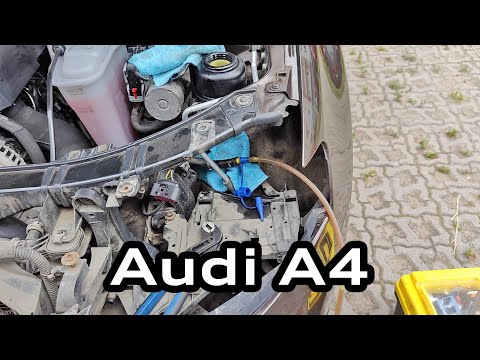 Замена жидкости гидроусилителя руля Audi A4 B8 / Replacing the hydraulic power steering fluid