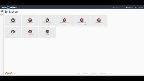 Restore Backup from cPanel (JetBackup) - Host the Website