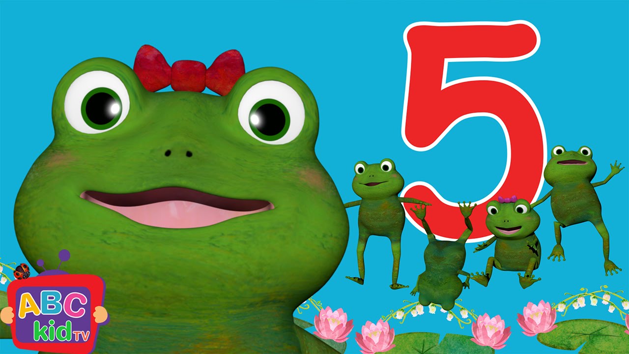 Five Little Frogs Jumping on the Bed | CoCoMelon Nursery Rhymes & Kids Songs's Banner