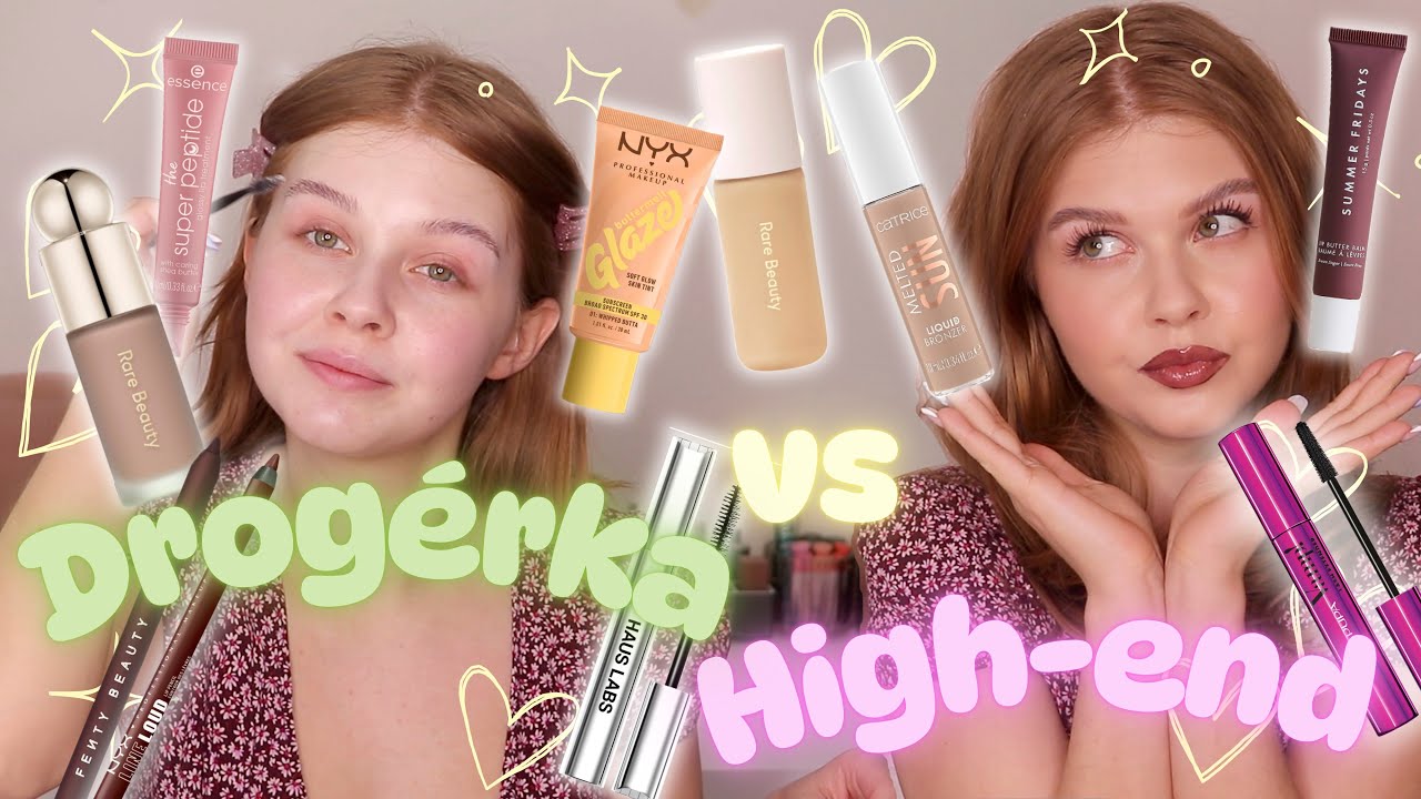 JE LEPŠIA DROGÉRKA ALEBO HIGH-END? 👀 SÚ TOTO DUPES? 🩵(Rare Beauty, NYX cosmetics, Haus Labs,Essence)