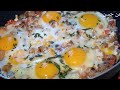 بطريقة الشكشوكة/Eggs with Potatoes &amp; tomatoes/Afghani omlette