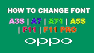 OPPO Change Stylish Font F11 pro, F7, F9, A37, A71| New stylish fonts 2020 screenshot 5