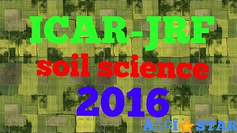 ICAR-JRF soil science questions paper 2016