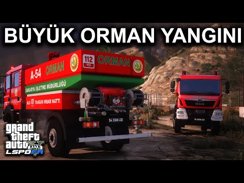 ASKERİYE'DE BÜYÜK ORMAN YANGINI ! - GTA 5 İTFAİYE MODU - LSPDFR