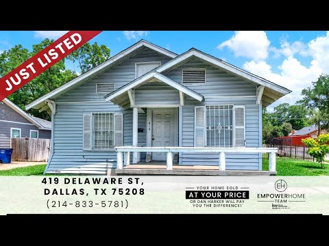 419 Delaware St, Dallas, TX home video tour