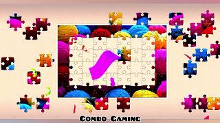 puzzle #5130 gameplay || HD colorful colors pattern wires jigsaw puzzle game video  screenshot 5