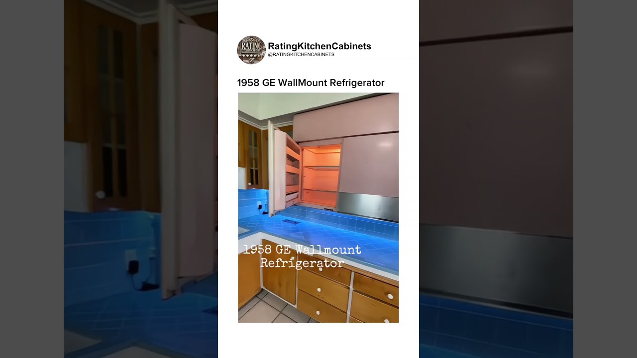 1958 GE Wall Mount Refrigerator A Space Saving Innovation That Still Impresses