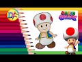 Dibuja a Toad 🍄⭐️ paso a paso ✏️🎨 muy fácil 💥