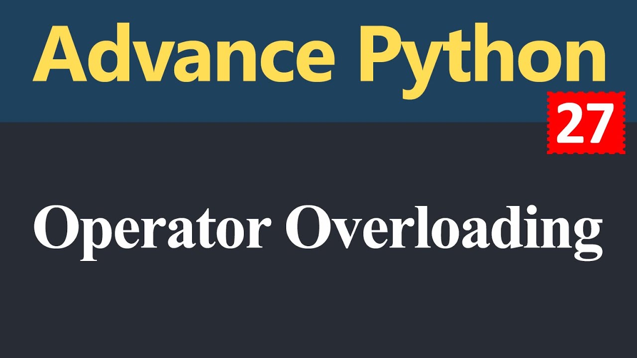 Operator Overloading In Python