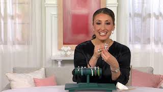 JAI Sterling Silver Heart Leather Tag Bracelet on QVC