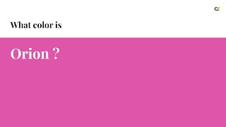 Orion color #de55a9 hex color - Red color - Cool color de55a9 Wealth