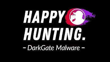 DarkGate Malware: Tactics, Behaviors, and Procedure  | Happy Hunting