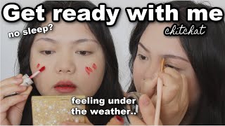 GRWM while running on no sleep and feeling under the weather