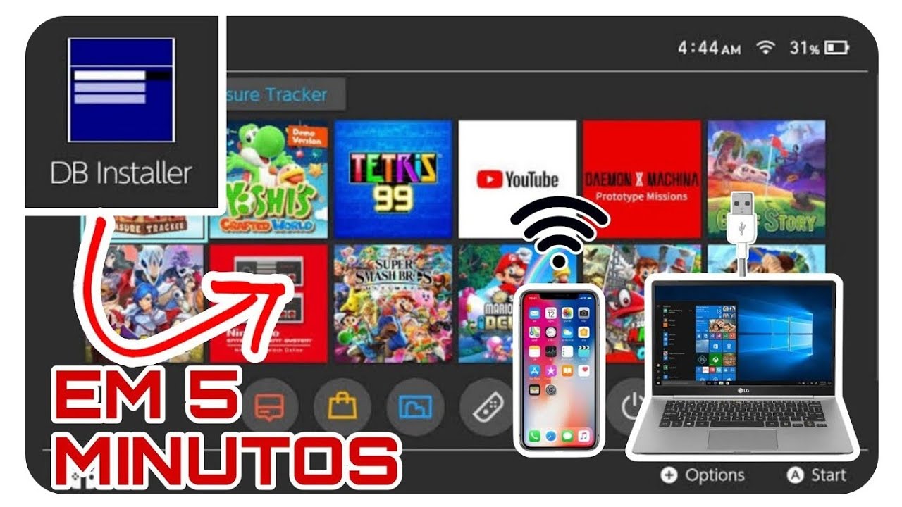COMO INSTALAR JOGOS PELO CELULAR E PC | Nintendo Switch [DBI]