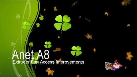 Anet A8 Extruder Fan  Access Improvements