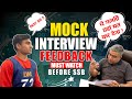 Ssb mock interview feedback  ssb personal interview tips  lws ssb interview