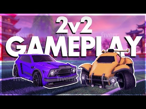 Rocket league 2v2 gameplay on ps4.