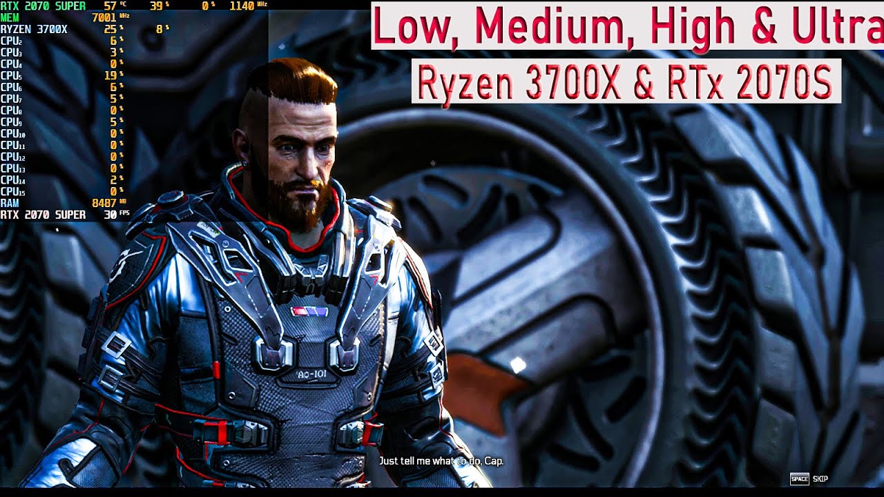 OUTRIDERS Benchmark Test Low, Medium, High, Ultra Fps Test (Ryzen 3700x & RTX 2070 Super)