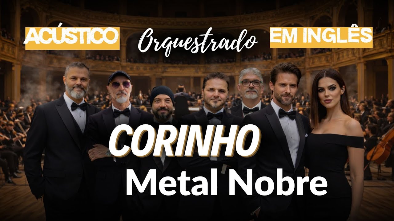 CORINHO VERSÃO ACÚSTICA COM ORQUESTRA SINFÔNICA EM INGLÊS METAL NOBRE (Cover IA) | Rock Gospel IA