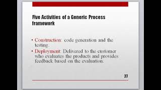 SOFTWARE ENGINEERING UNIT 1||PART 6||Software Process|Five Activities of a Generic Process framework