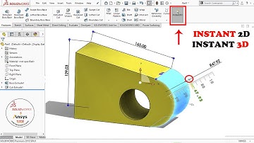✅ Solidworks Quick Tips - Instant 2D And Instant 3D Feature in Solidworks