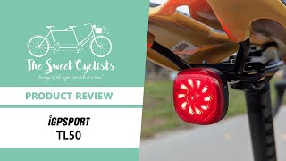 iGPSPORT TL50 Smart Bike Taillight LED Review - feat. Garmin Mount + USB-C + Customizable Mode