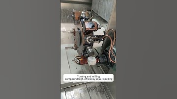 Turning and milling compound high-efficiency square milling#tornado #machine #cnc