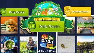 4 Pics 1 Word Daily Puzzle April 30, 2022 EVERYTHING GREEN screenshot 5